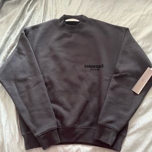 Brand new black essentials crewneck